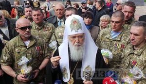 "May the Lord lead us to victory," - Filaret consecrated Easter eggs and cakes for Ukrainian military. PHOTOS+VIDEO
