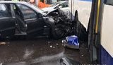 "Ланос" въехал в троллейбус в Ривном, пострадали 4 человека. ФОТО