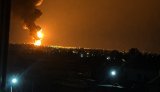 Пожежа й евакуація після атаки дронів на нафтобазу у Ставропольському краї РФ