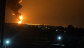 Пожежа й евакуація після атаки дронів на нафтобазу у Ставропольському краї РФ