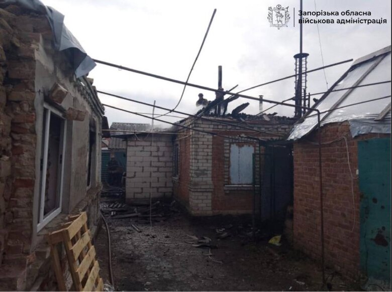 Росіяни атакували Пологівський район Запорізької області, пошкоджені житлові будинки