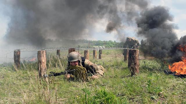 Змагання розрахунків великокаліберних кулеметів ДШК відбулися на Донеччині 01
