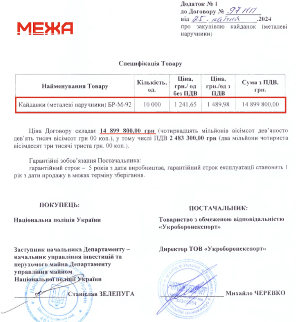 Investigation into the Head of the National Police Property Management Department Sokolov