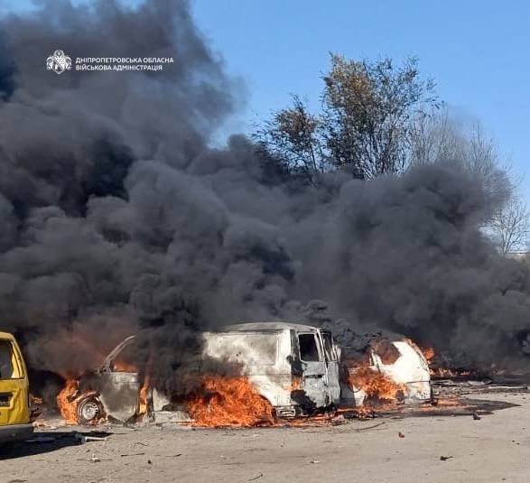 Strike on Pavlohrad on 12 October: a man was injured