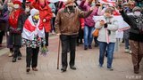 Многолюдный марш пенсионеров и медиков прошел в Минске. ФОТОрепортаж