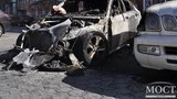 Ночью неизвестные сожгли BMW Х6 известного футболиста. ФОТОрепортаж