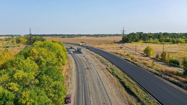 У Харківській області завершується ремонт траси за проєктом Велике будівництво 01