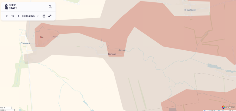 Вороне карта