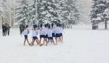 Конкурс Міноборони РФ: дітей у літньому одязі змусили марширувати по снігу в балетках у російському Єкатеринбурзі. ФОТО