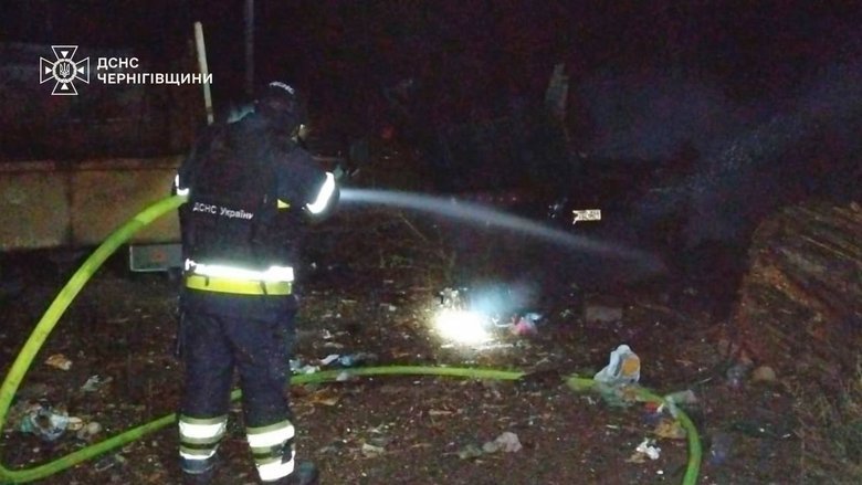 Shelling of Chernihiv region