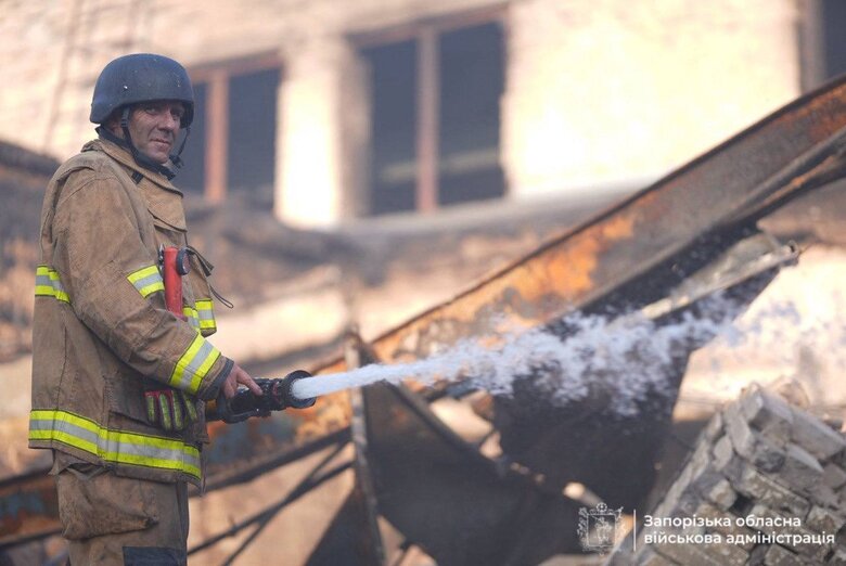 Запоріжжя після обстрілу