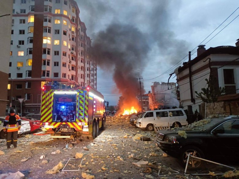 Kyiv region after shelling