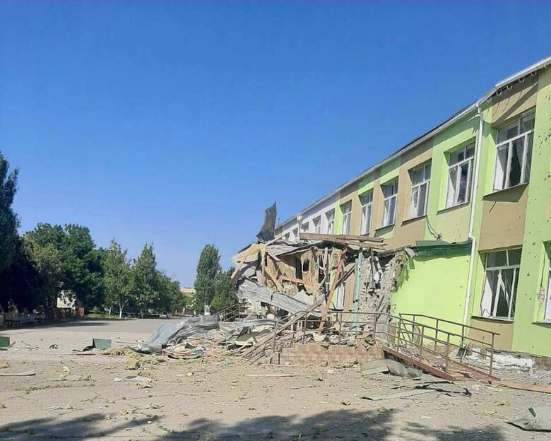 Обстріл школи у Томиній Балці