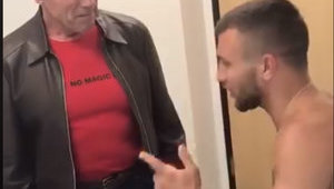 Schwarzenegger visits Ukrainian boxer Lomachenko in hospital, congratulates him on his latest victory. VIDEO