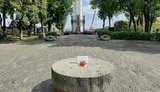 Вночі вандали намагалися зруйнувати скульптуру в музеї Голодомору в Києві. ФОТО