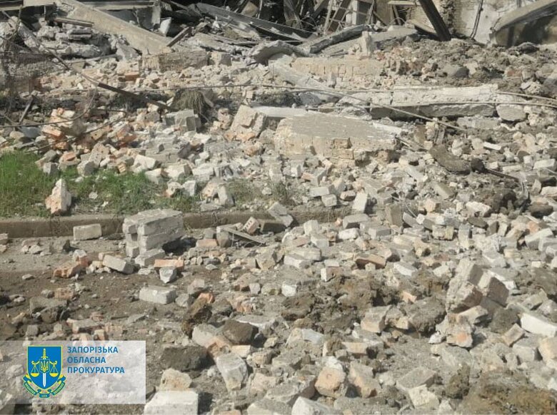 Consequences of enemy air bomb attacks on Orikhiv and Huliaipole 02