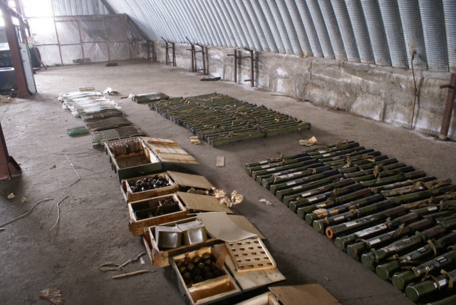 Huge arms cache found at Zaporizhia city area 06