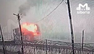 Moment of explosion at Shagonarskaya CHPP in Russian Tuva. VIDEO