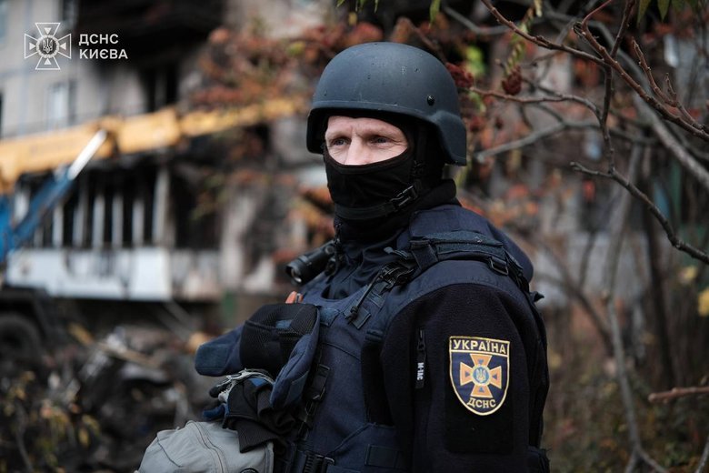 Russian attack on Kyiv on 26 October