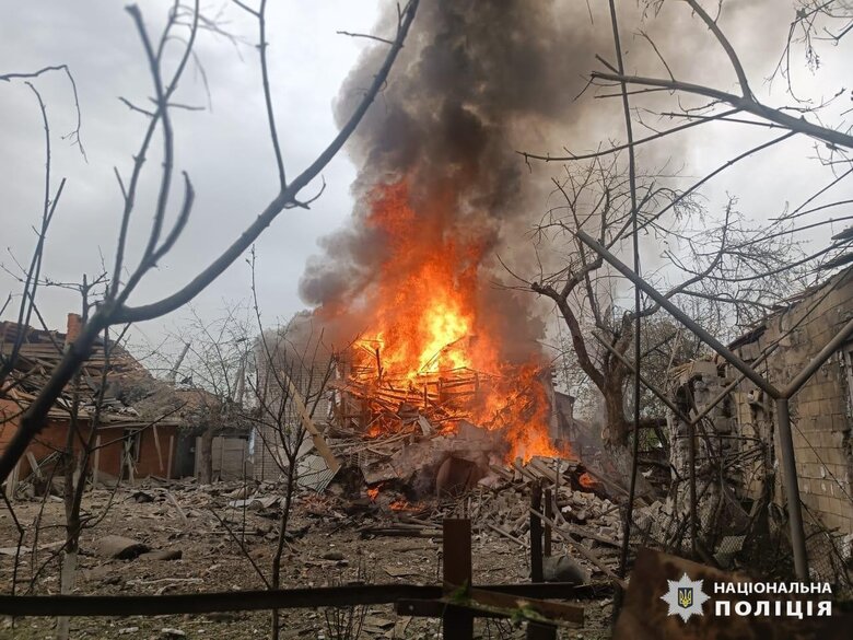 Наслідки обстрілу Дергачів на Харківщині