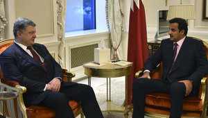 Poroshenko met with Qatar's Sheikh Tamim. PHOTOS