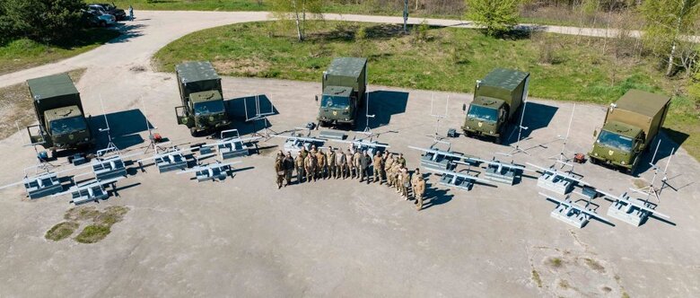 Ukrainian soldiers received 5 Poseidon UAV complexes and mobile control centers 01