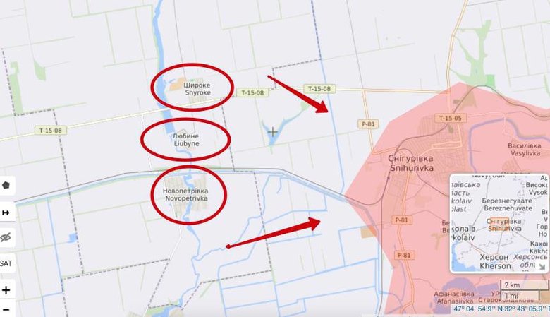 ВСУ вернули под контроль три населенных пункта в Николаевской области, - Геращенко 01