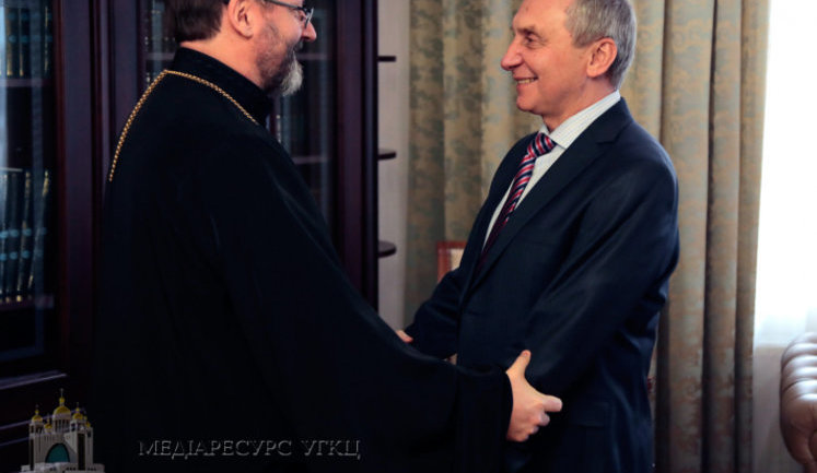 Глава УГКЦ Святослав Шевчук запропонував Козловському почати спільний науковий проект. ФОТО