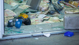 PrivatBank ATM explosion in Dnipro: money stolen, shop damaged. PHOTOS