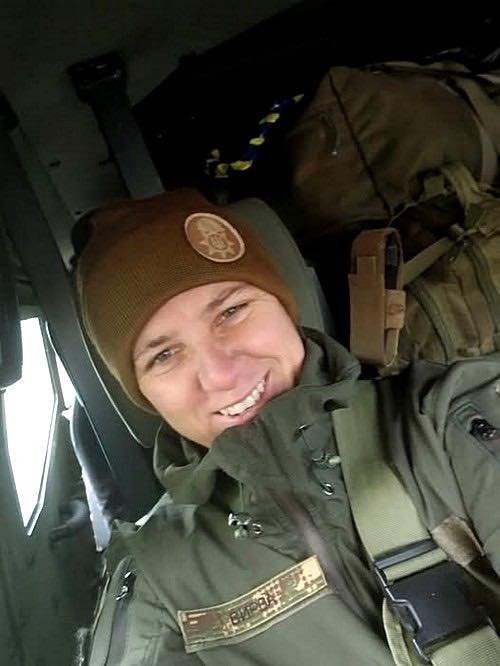 Олександра Давиденко - військовослужбовиця НГУ Герой України