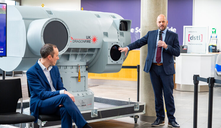UK demonstrates results of latest DragonFire laser air defence system. PHOTO