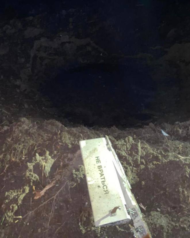 At night, border guards destroyed enemy Shahed over Chernihiv region 01