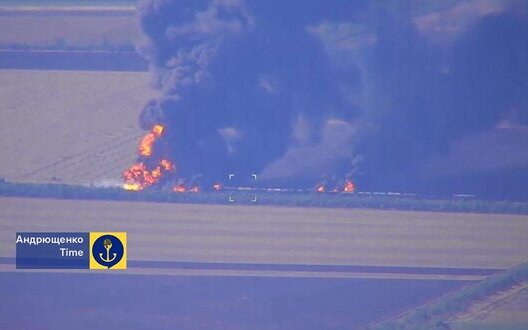 Ukrajinske sile uničile ruski tovorni vlak s gorivom v regiji Zaporožje