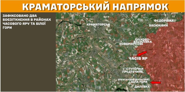 Карта боевых действий за 9 марта