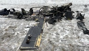 Українська розвідка показала уламки дрона "Герань-5", яким Росія атакувала Україну