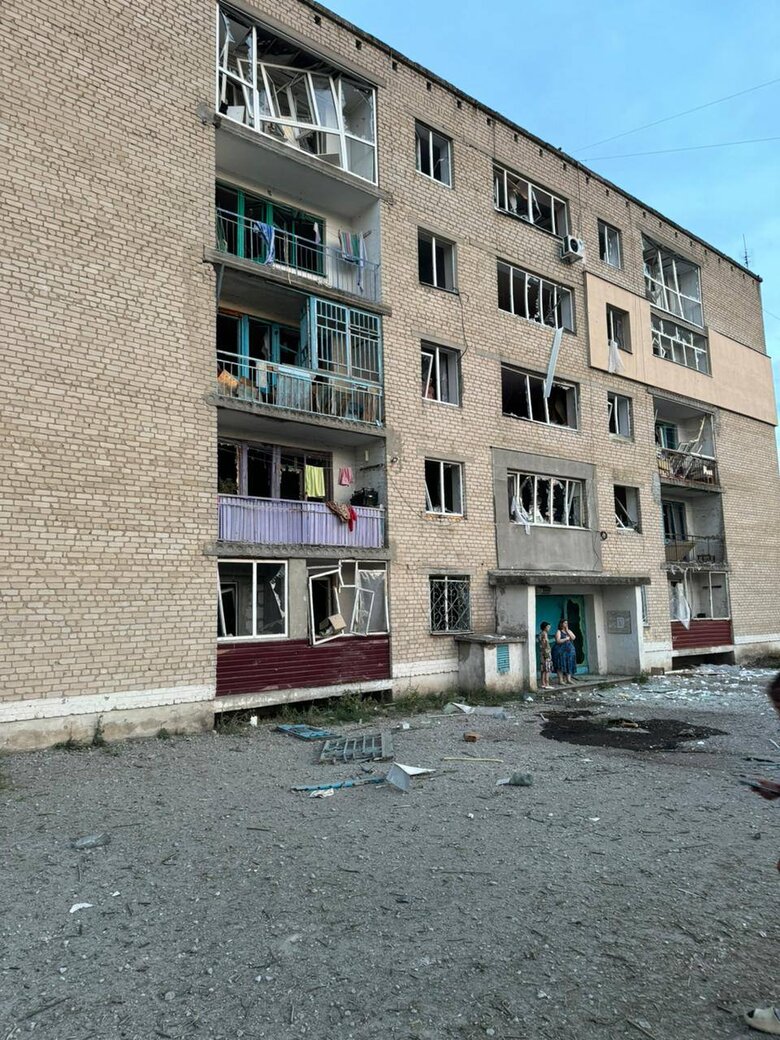 Пошкоджена 5-поверхівка у Чугуєві