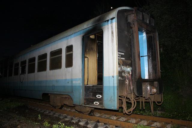 пожар электричка
