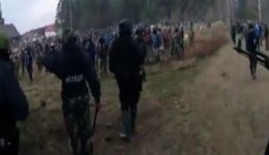 "Trust me, guys, you'll not get out of here alive," - clash with gunfire between police and amber diggers in Rivne region. VIDEO