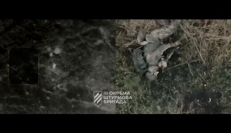 Russian soldier shoots himself with assault rifle in field in Kharkiv region. VIDEO