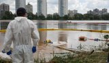Зафиксировано повторное загрязнение озера Кирилловского в Киеве после атаки РФ