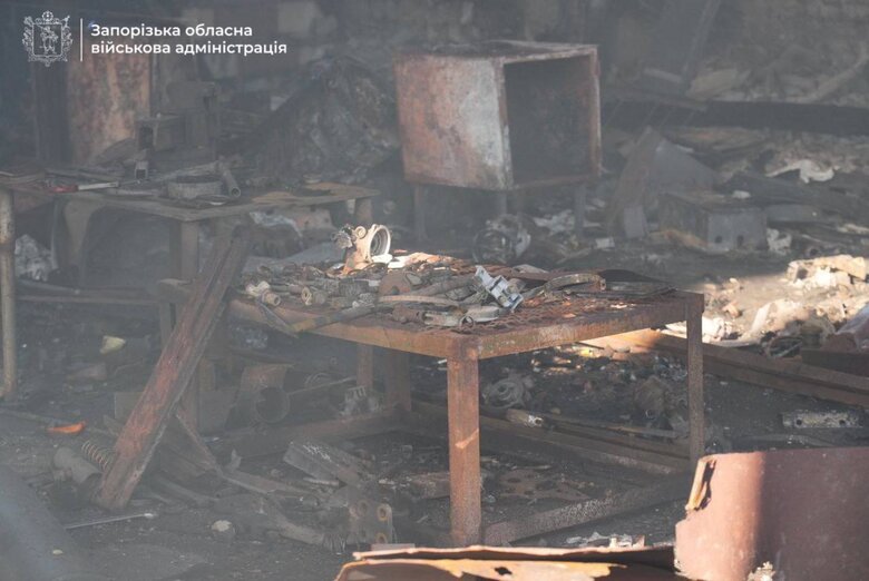 наслідки ворожого удару по Запоріжжю