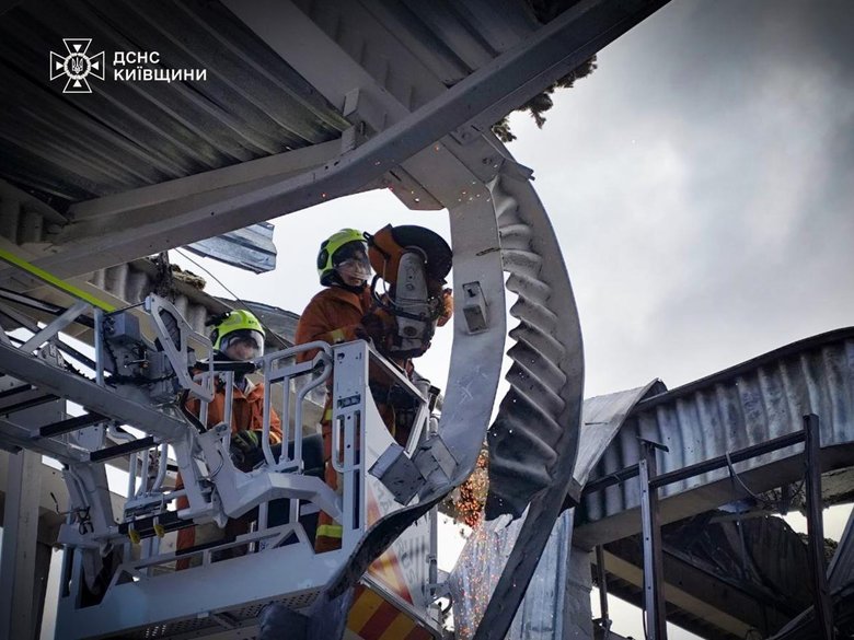 Consequences of the attack in the Kyiv region