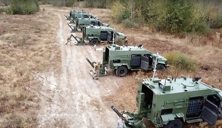 Испытания мобильных минометов БАРС-8ММК прошли в одной из воинских частей. ВИДЕО