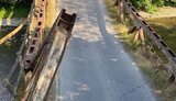 A bridge collapsed in Zakarpattia