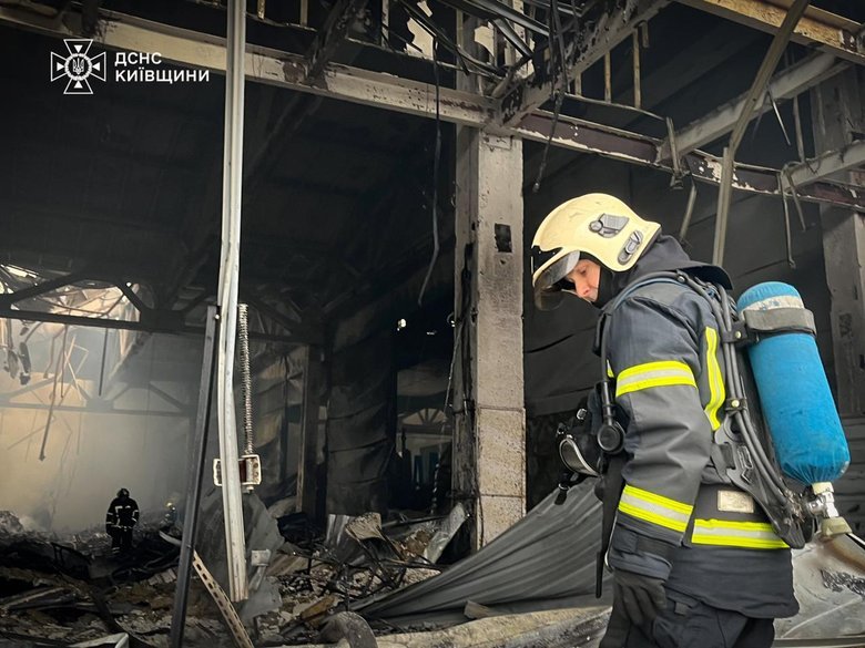 Consequences of the attack in the Kyiv region