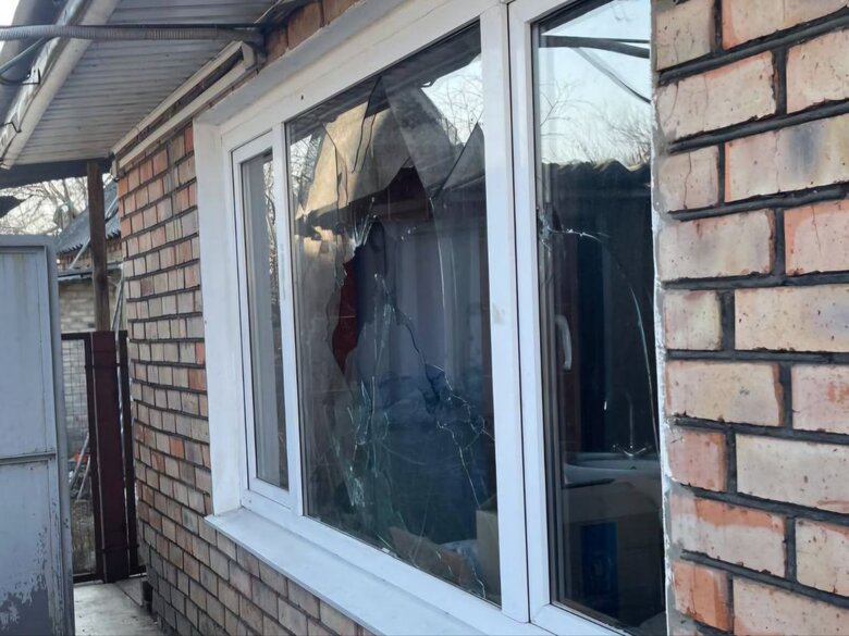 Shelling of Nikopol district on February 13