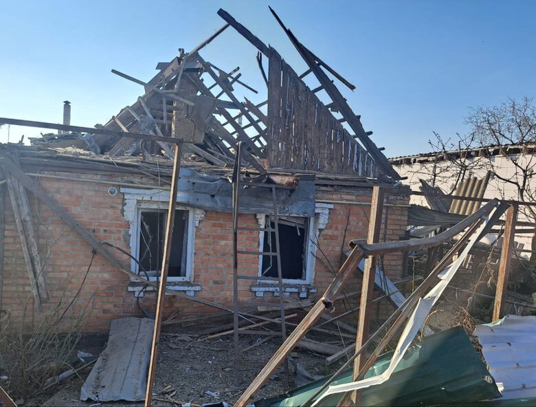Наслідки обстрілу Нікополя
