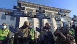 Акція "Імперія зла має померти" відбувається під посольством РФ у Києві. ВІДЕО+ФОТОрепортаж