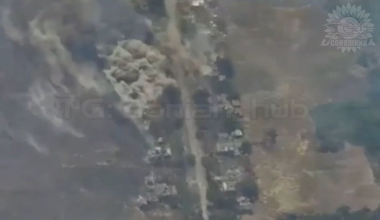 MiG-29 fighter crews carried out three air strikes on command post of Russian UAV operators. VIDEO