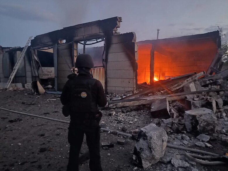 Consequences of shelling in Donetsk region